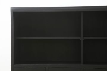収納棚をリペア&カスタム!新たに可動式の棚板を製作。マットブラックでペイント仕上げ。(戸棚、サイドボード、サイドキャビネット、引き出し)