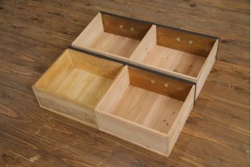 収納棚をリペア&カスタム!新たに可動式の棚板を製作。マットブラックでペイント仕上げ。(戸棚、サイドボード、サイドキャビネット、引き出し)