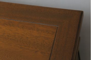 ドレクセルヘリテイジの両袖机をリペア&カスタム!4パーツに分割できるよう加工し、1トーン落ち着いた色味に着色仕上げ。(プレジデントデスク、ニーホールデスク、ワークデスク、オフィスデスク、在宅用、在宅ワーク用)