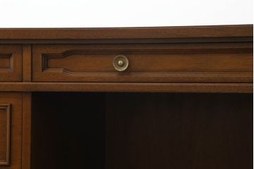 ドレクセルヘリテイジの両袖机をリペア&カスタム!4パーツに分割できるよう加工し、1トーン落ち着いた色味に着色仕上げ。(プレジデントデスク、ニーホールデスク、ワークデスク、オフィスデスク、在宅用、在宅ワーク用)