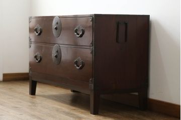 米沢箪笥をリペア&カスタム!台輪を取り外し、木製脚を取り付け。(和箪笥、収納箪笥、時代箪笥、引き出し、ローチェスト)