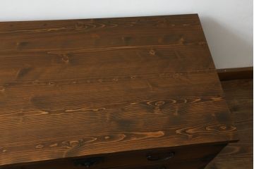 関東衣装箪笥をリペア&カスタム!金具の突起部分は取り外し、天板を新たに製作。(テレビ台、テレビボード、ローチェスト、収納たんす、時代箪笥、引き出し)