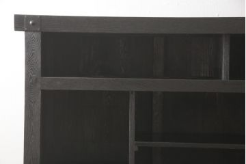 水屋箪笥をリペア&カスタム!全体を剥離し、黒色で再着色。(収納箪笥、重ね箪笥、食器棚、収納棚)