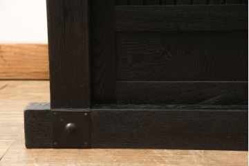 水屋箪笥をリペア&カスタム!全体を剥離し、黒色で再着色。(収納箪笥、重ね箪笥、食器棚、収納棚)