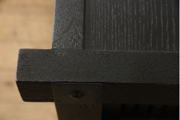 水屋箪笥をリペア&カスタム!全体を剥離し、黒色で再着色。(収納箪笥、重ね箪笥、食器棚、収納棚)