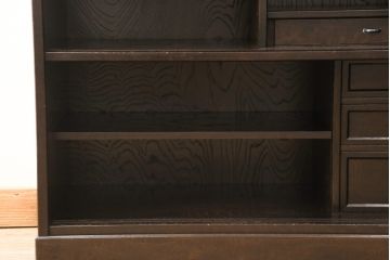 食器棚をリペア&カスタム!高品質リペアを施し、戸棚の建具をクリアガラスに変更。(水屋箪笥、キャビネット、収納棚、戸棚)