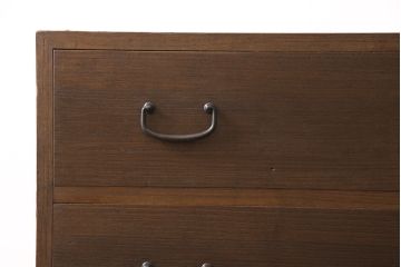 総桐箪笥をリペア&カスタム!高品質リペアを施し、濃い茶系で着色仕上げ。(桐たんす、総桐たんす、時代箪笥、衣装タンス、チェスト、引き出し、和箪笥)