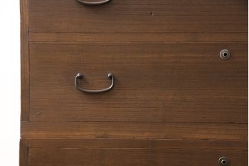 総桐箪笥をリペア&カスタム!高品質リペアを施し、濃い茶系で着色仕上げ。(桐たんす、総桐たんす、時代箪笥、衣装タンス、チェスト、引き出し、和箪笥)