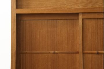 置き水屋の見た目を変えずに綺麗にリペア!着色やワックスは行わず、無垢の色合いのまま仕上げ。(置水屋、茶水屋、戸棚、茶棚、収納棚)