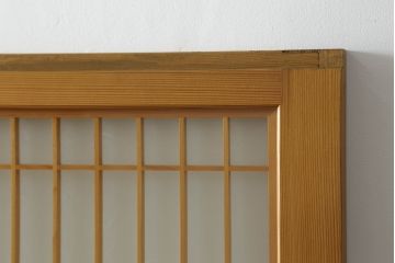 組子入りガラス帯戸をリペア&カスタム!設置場所に合わせて高さをリサイズ。(帯戸、引き戸、ガラス戸、建具)