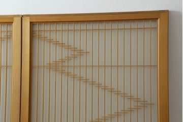 組子入りガラス帯戸をリペア&カスタム!設置場所に合わせて高さをリサイズ。(帯戸、引き戸、ガラス戸、建具)