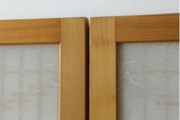 組子入りガラス帯戸をリペア&カスタム!設置場所に合わせて高さをリサイズ。(帯戸、引き戸、ガラス戸、建具)