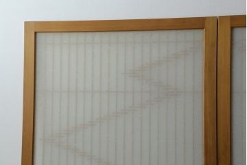 組子入りガラス帯戸をリペア&カスタム!設置場所に合わせて高さをリサイズ。(帯戸、引き戸、ガラス戸、建具)