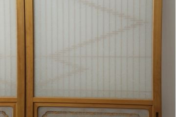 組子入りガラス帯戸をリペア&カスタム!設置場所に合わせて高さをリサイズ。(帯戸、引き戸、ガラス戸、建具)