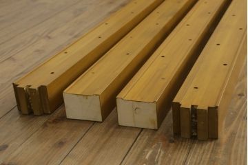 組子入りガラス帯戸をリペア&カスタム!設置場所に合わせて高さをリサイズ。(帯戸、引き戸、ガラス戸、建具)
