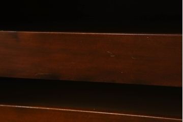 和箪笥をリペア&カスタム!高品質リペアを施し、観音扉部分の布をふすま紙に張り替え。現状の色味をベースに着色仕上げ。(衣装箪笥、着物箪笥、収納たんす、時代箪笥、チェスト、引き出し)