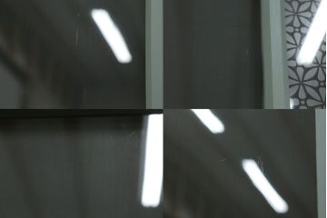 ガラス戸をリペア&カスタム!上部のガラスをアンティークゆらゆらガラスに交換。(引き戸、建具)