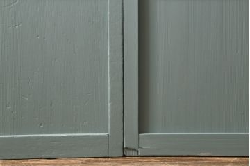ガラス戸をリペア&カスタム!上部のガラスをアンティークゆらゆらガラスに交換。(引き戸、建具)