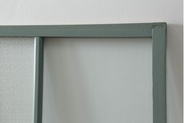 ガラス戸をリペア&カスタム!上部のガラスをアンティークゆらゆらガラスに交換。(引き戸、建具)
