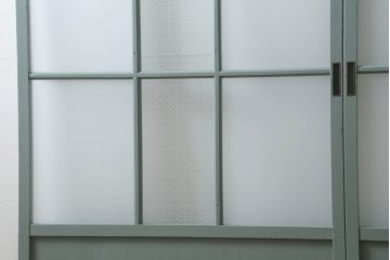 ガラス戸をリペア&カスタム!上部のガラスをアンティークゆらゆらガラスに交換。(引き戸、建具)