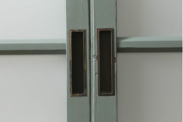 ガラス戸をリペア&カスタム!上部のガラスをアンティークゆらゆらガラスに交換。(引き戸、建具)