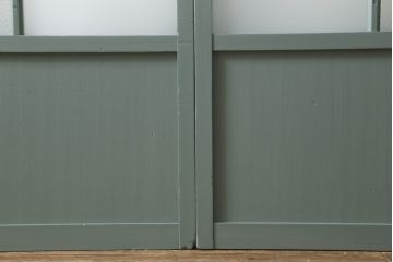 ガラス戸をリペア&カスタム!上部のガラスをアンティークゆらゆらガラスに交換。(引き戸、建具)