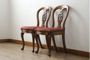 バルーンバックチェアをリペア&カスタム!高品質リペアを施し、座面は生地の張替え。(ダイニングチェア、椅子、イス)