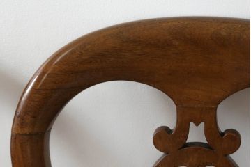 バルーンバックチェアをリペア&カスタム!高品質リペアを施し、座面は生地の張替え。(ダイニングチェア、椅子、イス)