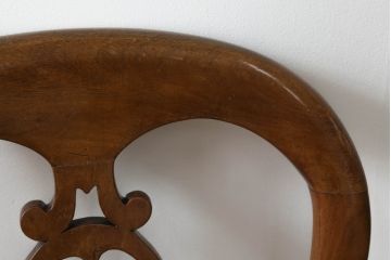 バルーンバックチェアをリペア&カスタム!高品質リペアを施し、座面は生地の張替え。(ダイニングチェア、椅子、イス)