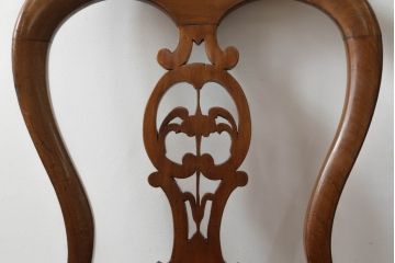 バルーンバックチェアをリペア&カスタム!高品質リペアを施し、座面は生地の張替え。(ダイニングチェア、椅子、イス)