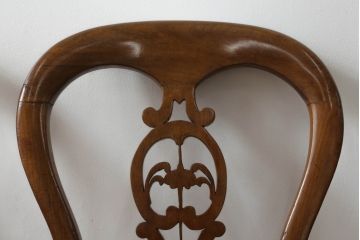 バルーンバックチェアをリペア&カスタム!高品質リペアを施し、座面は生地の張替え。(ダイニングチェア、椅子、イス)