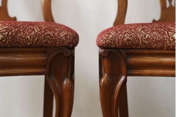 バルーンバックチェアをリペア&カスタム!高品質リペアを施し、座面は生地の張替え。(ダイニングチェア、椅子、イス)