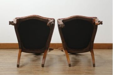 バルーンバックチェアをリペア&カスタム!高品質リペアを施し、座面は生地の張替え。(ダイニングチェア、椅子、イス)