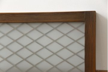 組子欄間の見た目を変えずに綺麗にリペア!現状をベースに着色仕上げ。(明り取り、明かり取り)