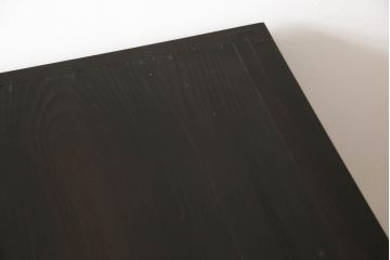 水屋箪笥サイドボードをリペア&カスタム!高さと奥行きをリサイズし、正面の出ている耳はカット。本体は現状をベースに着色。(キャビネット、収納棚、戸棚、食器棚)
